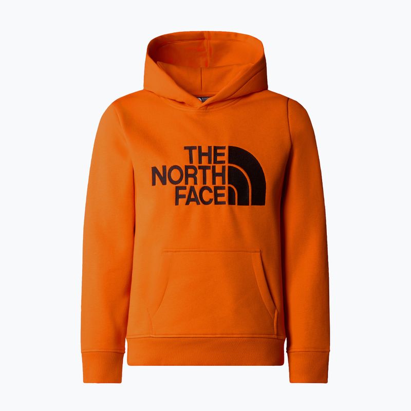 The North Face Drew Peak P/O Hoodie narancssárga gyermek melegítő pulóver 4