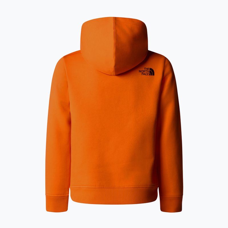 The North Face Drew Peak P/O Hoodie narancssárga gyermek melegítő pulóver 5