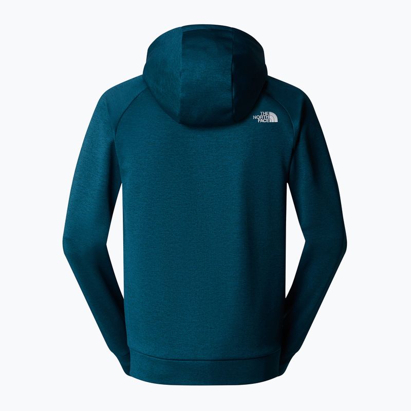 Férfi The North Face Reaxion Fleece midnight petrol dark heather/ aszfalt szürke melegítőfelső 6