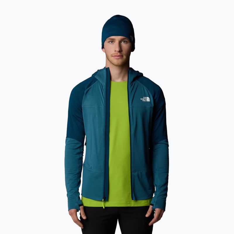 Férfi The North Face Bolt Polartec kapucnis pulóver Mallard kék/középkék benzin