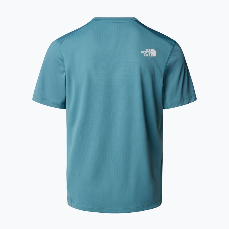 Férfi futópóló The North Face Lightbright Tee algae kék 2