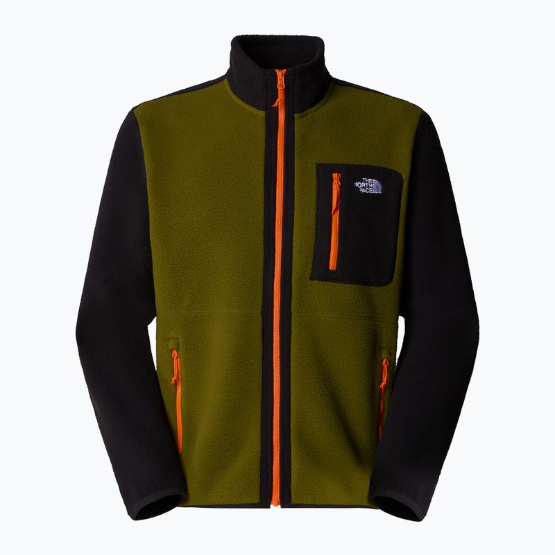 Férfi The North Face Yumiori Full Zip pulóver erdei olajzöld/ fekete 5