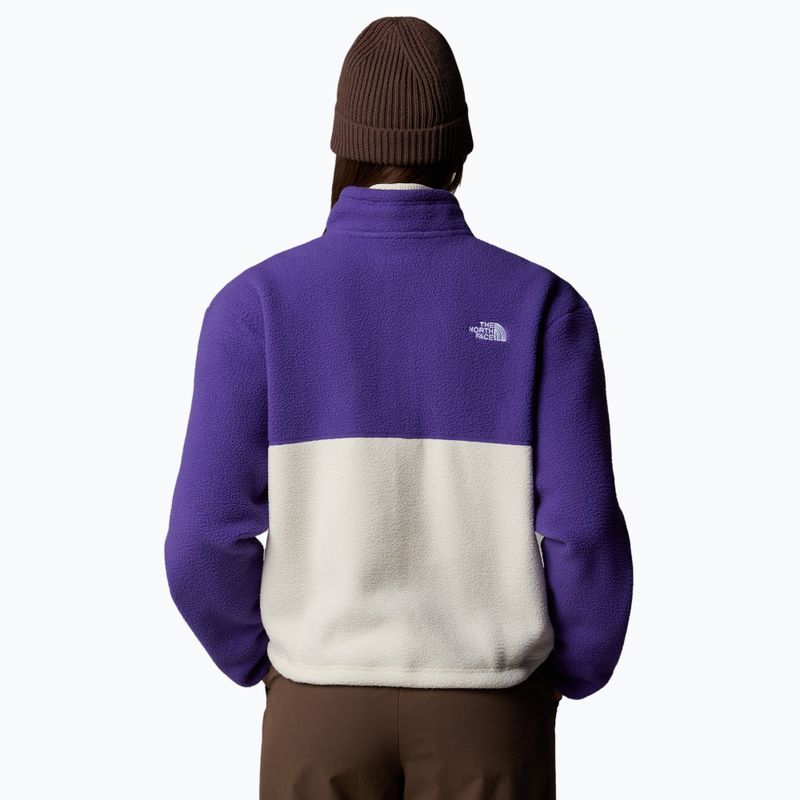 Női pulóver The North Face Yumiori 1/4 Zip fehér dűne/csúcs lila 2