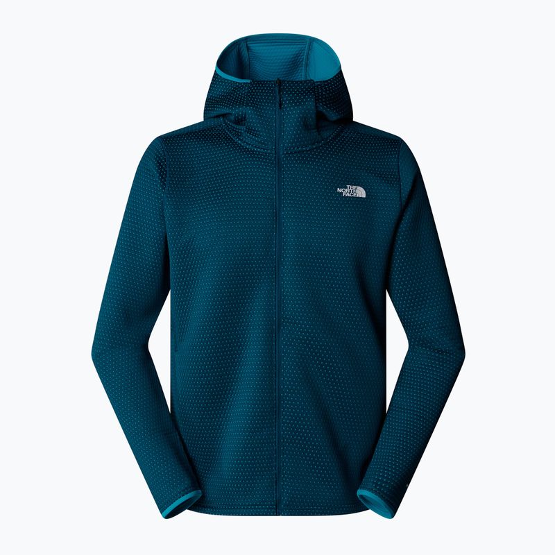 Férfi trekking pulóver The North Face Vertical Thermal FZ Hoodie éjfekete benzin 4