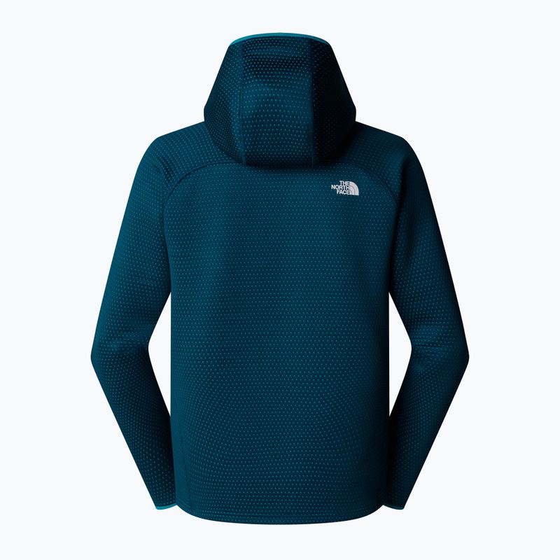 Férfi trekking pulóver The North Face Vertical Thermal FZ Hoodie éjfekete benzin 5