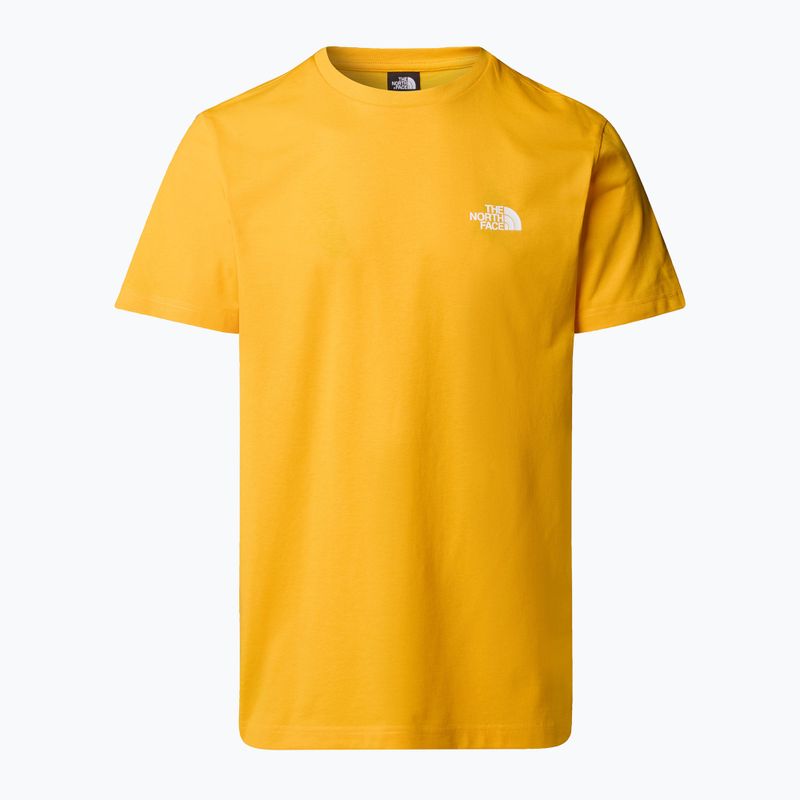 Férfi The North Face Simple Dome Tee csúcstalálkozó arany színű póló T-shirt 4