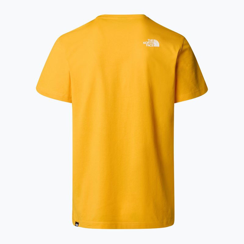 Férfi The North Face Simple Dome Tee csúcstalálkozó arany színű póló T-shirt 5