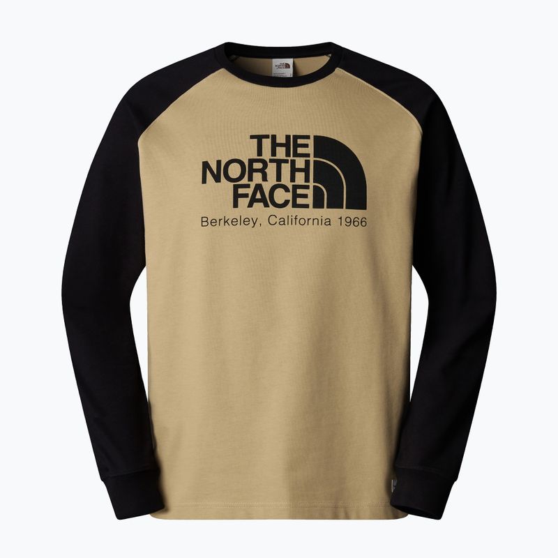 Férfi The North Face Heritage khaki kő/fekete hosszú ujjú ruha