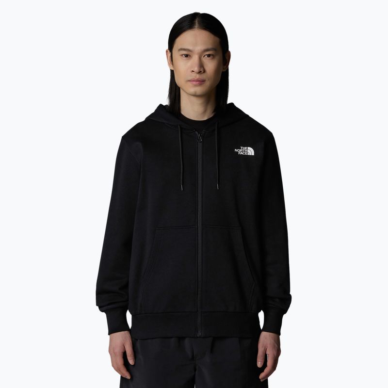 Férfi The North Face Simple Dome Full Zip kapucnis pulóver fekete