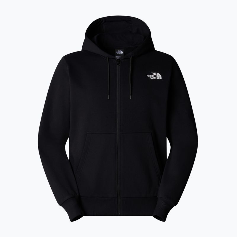 Férfi The North Face Simple Dome Full Zip kapucnis pulóver fekete 5