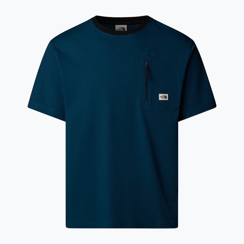 Férfi The North Face Heritage Pocket Tee éjfekete benzin póló 4