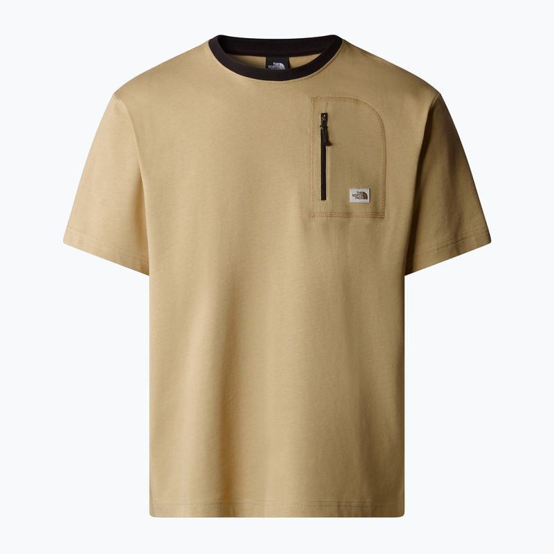 Férfi The North Face Heritage Pocket Tee khaki kő 4