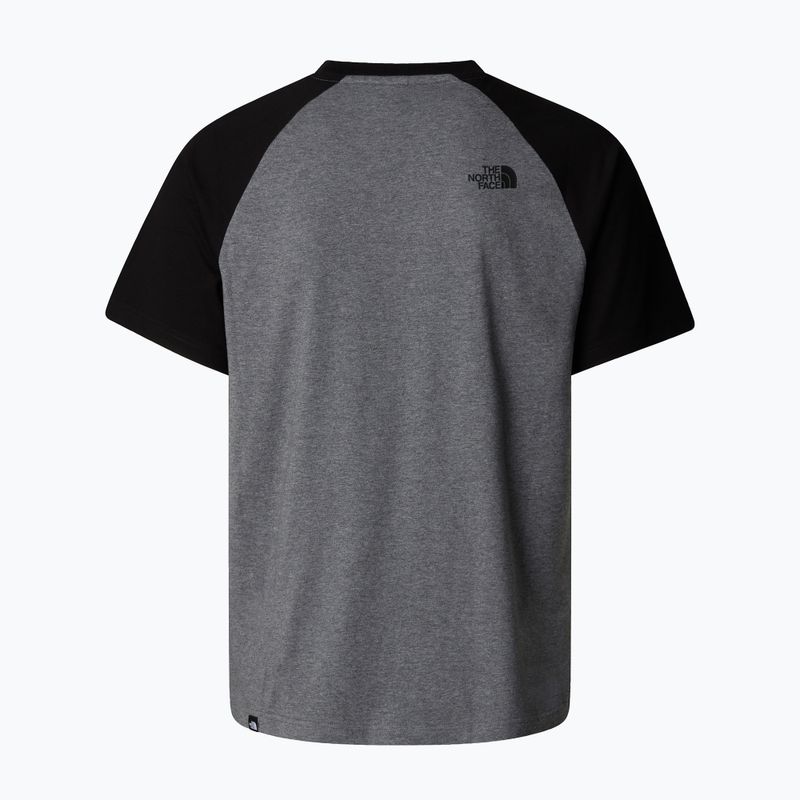 Férfi The North Face Raglan Easy közepes szürke szürke póló 2