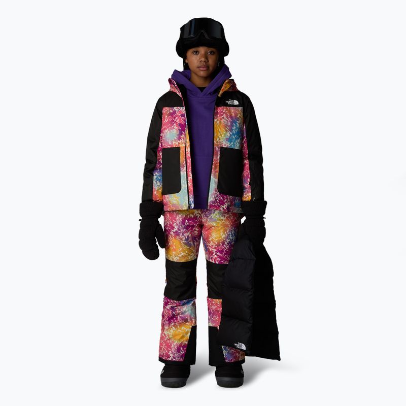 Gyerek sínadrág The North Face Freedom Insulated radiant poppy blowing wind print 2