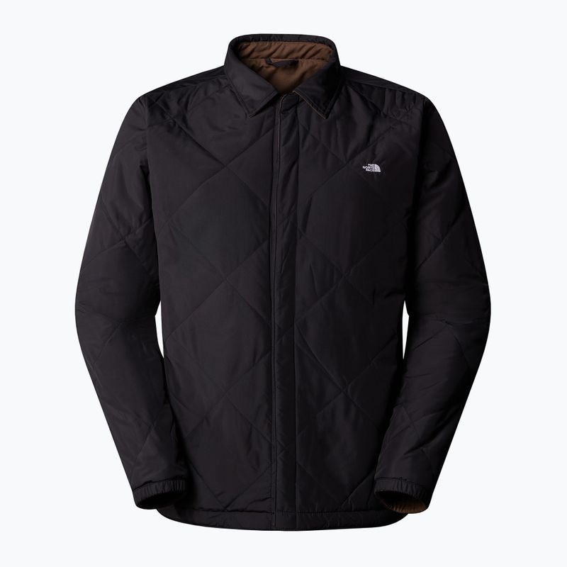 Férfi szigetelt dzseki The North Face Afterburner Insulated Flannel fekete/füstbarna 8