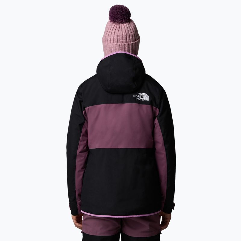 Női sí kabát The North Face Namak Insulated fekete/éjszakai lila 3