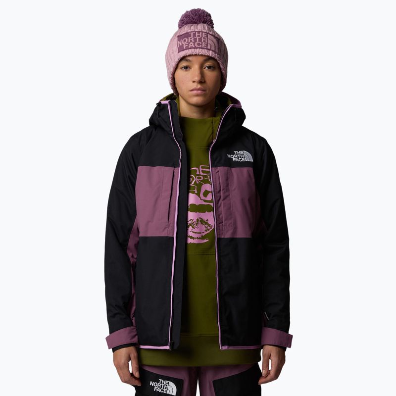 Női sí kabát The North Face Namak Insulated fekete/éjszakai lila 4