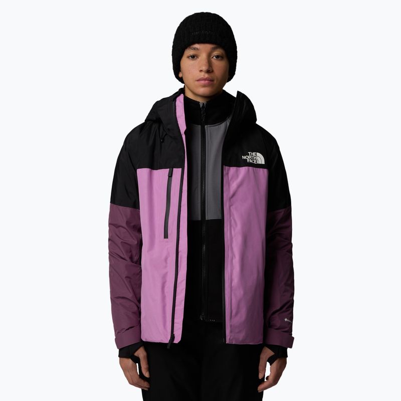 Női sídzseki The North Face Dawnstrike GTX Insulated black/dragonfruit/midnight mauve 4