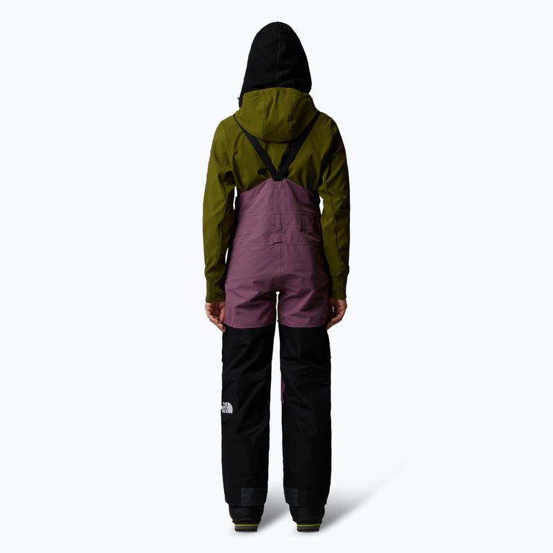 Női síelőnadrág The North Face Dragline Bib midnight mauve/fekete 2