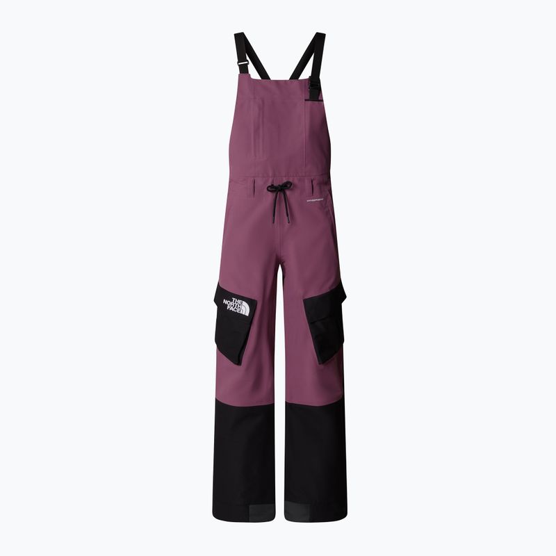 Női síelőnadrág The North Face Dragline Bib midnight mauve/fekete 4