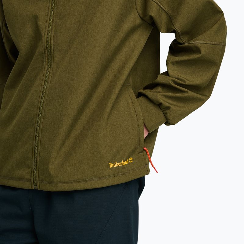 Férfi Timberland Softshell kapucnis dzseki sötét olívazöld 5