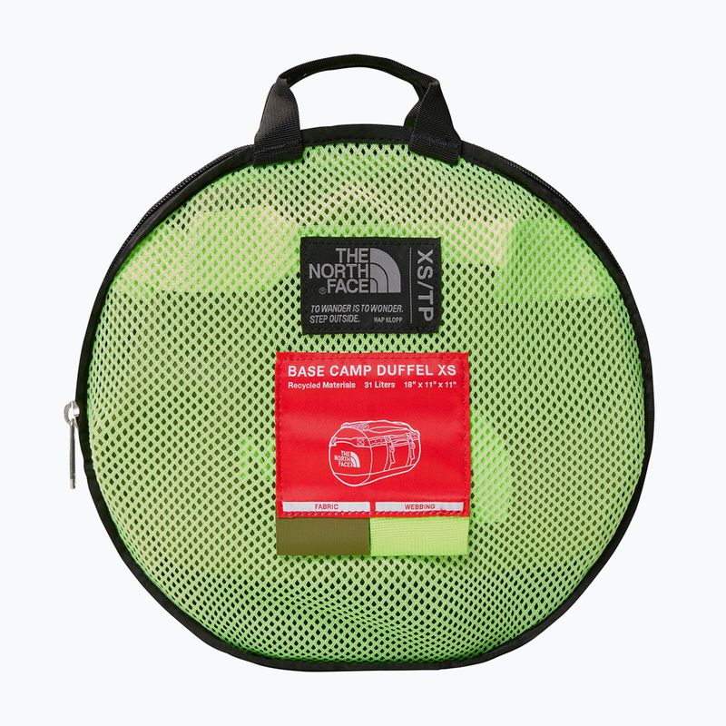 The North Face Base Camp Duffel XS 31 l erdei olajzöld/biztonsági szürke utazótáska 3