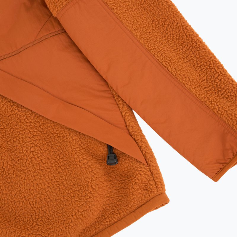 Férfi pulóver Timberland Sherpa Mix Media Fleece umber 4