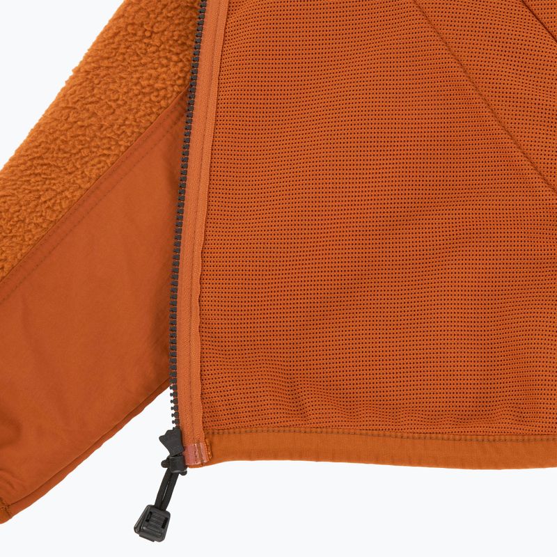 Férfi pulóver Timberland Sherpa Mix Media Fleece umber 5