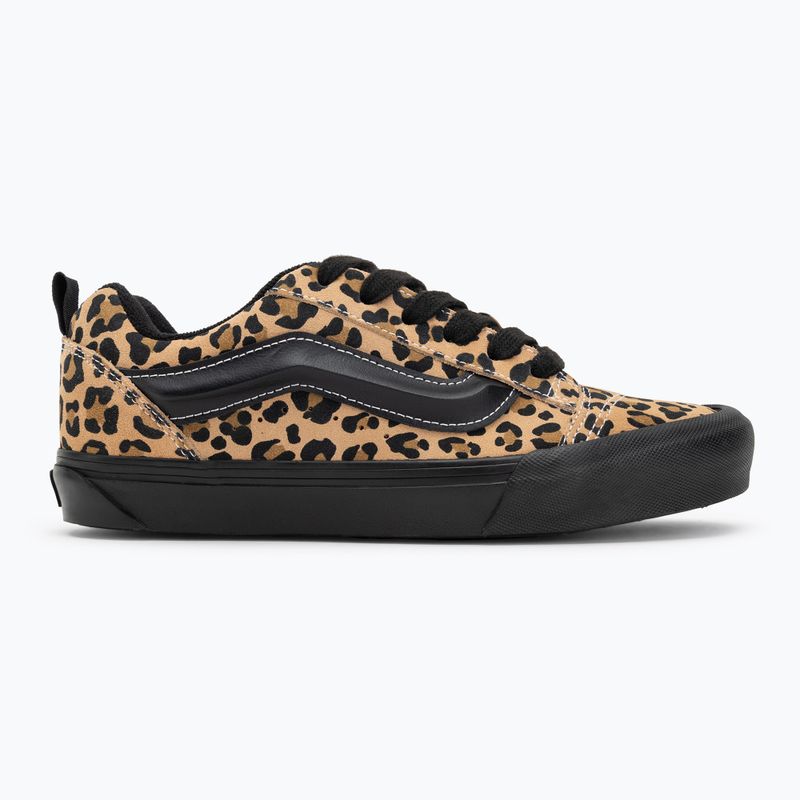 Vans Knu Skool leopárd fekete cipő 2