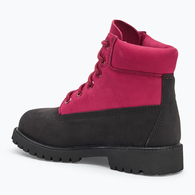 Gyerek cipő Timberland Premium 6 In Lace black nubuck/dark pink 3