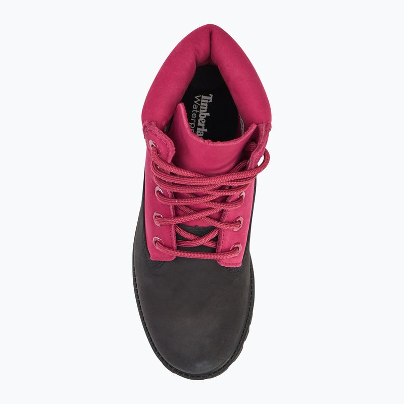 Gyerek cipő Timberland Premium 6 In Lace black nubuck/dark pink 5