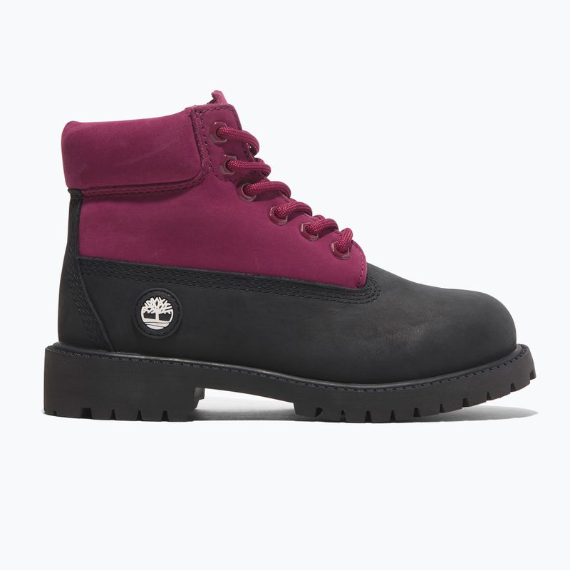 Gyerek cipő Timberland Premium 6 In Lace black nubuck/dark pink 10