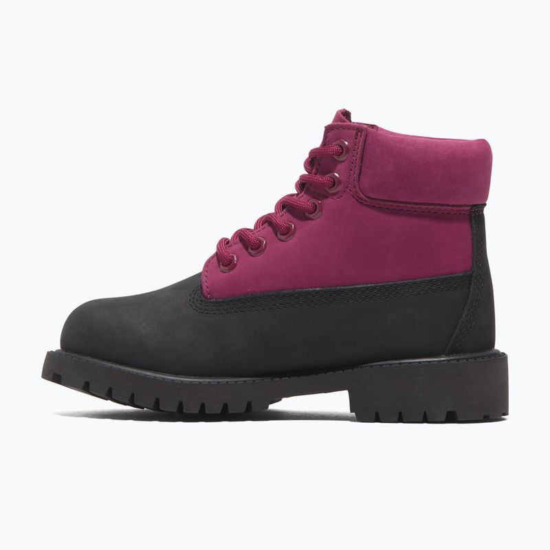 Gyerek cipő Timberland Premium 6 In Lace black nubuck/dark pink 11