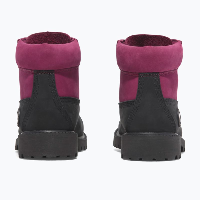 Gyerek cipő Timberland Premium 6 In Lace black nubuck/dark pink 12