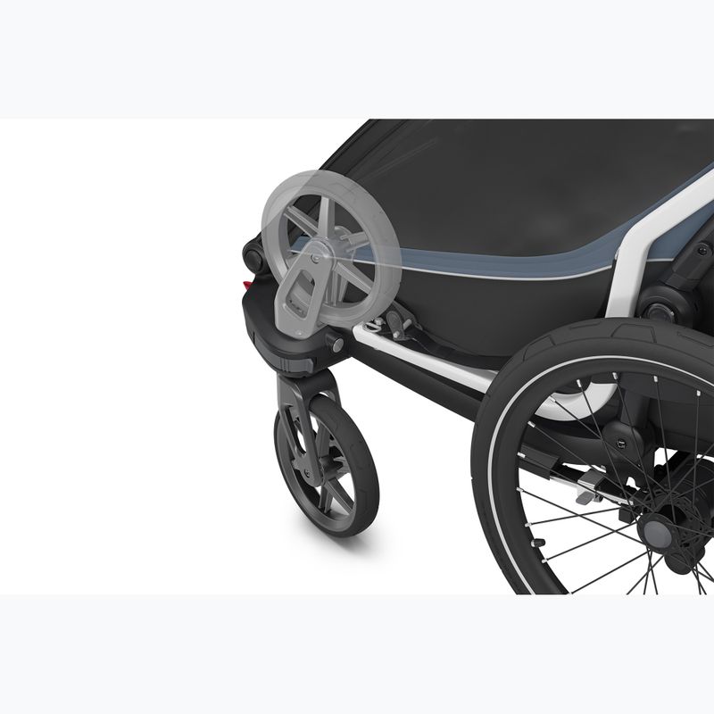 Thule Chariot Cab sötét pala dupla kerékpár utánfutó 6