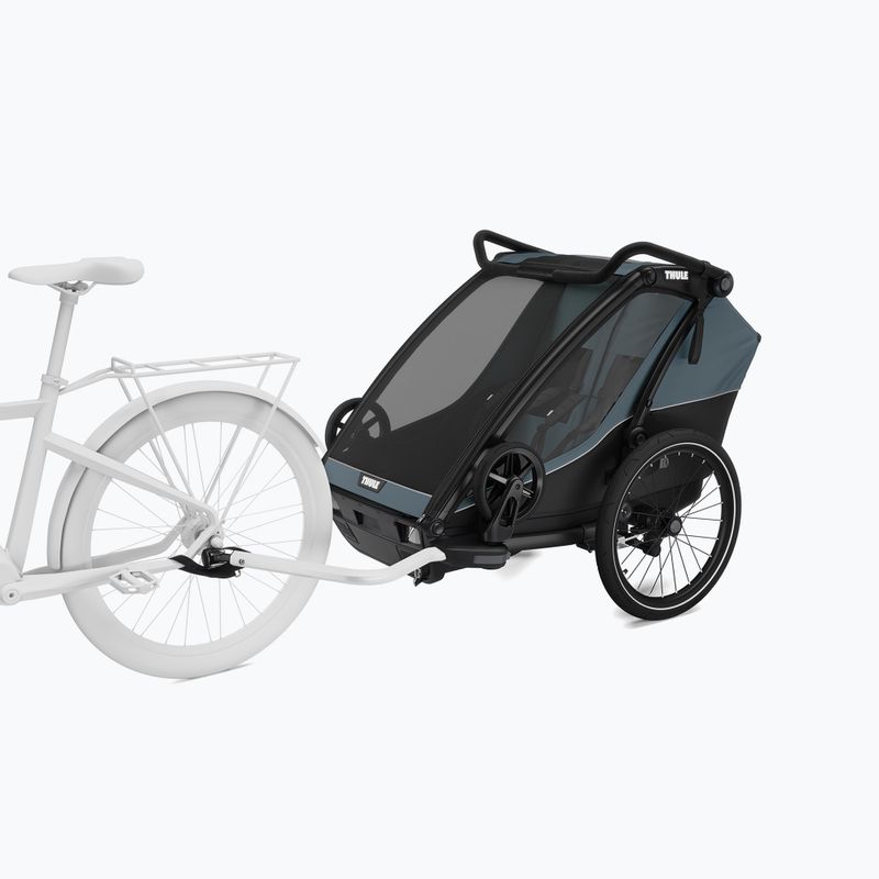 Thule Chariot Cab sötét pala dupla kerékpár utánfutó 9