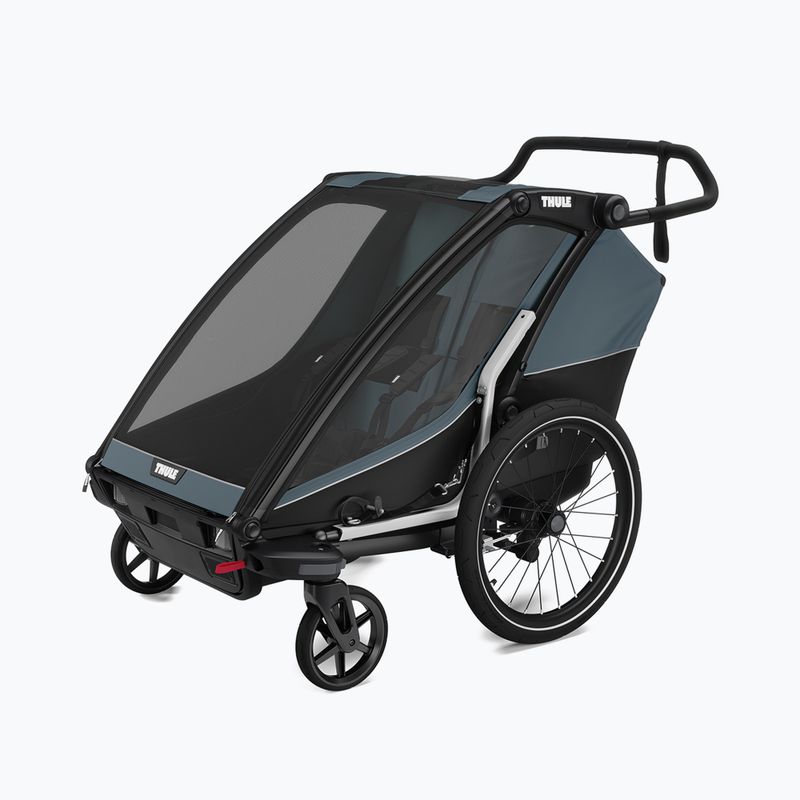 Thule Chariot Cab sötét pala dupla kerékpár utánfutó 13