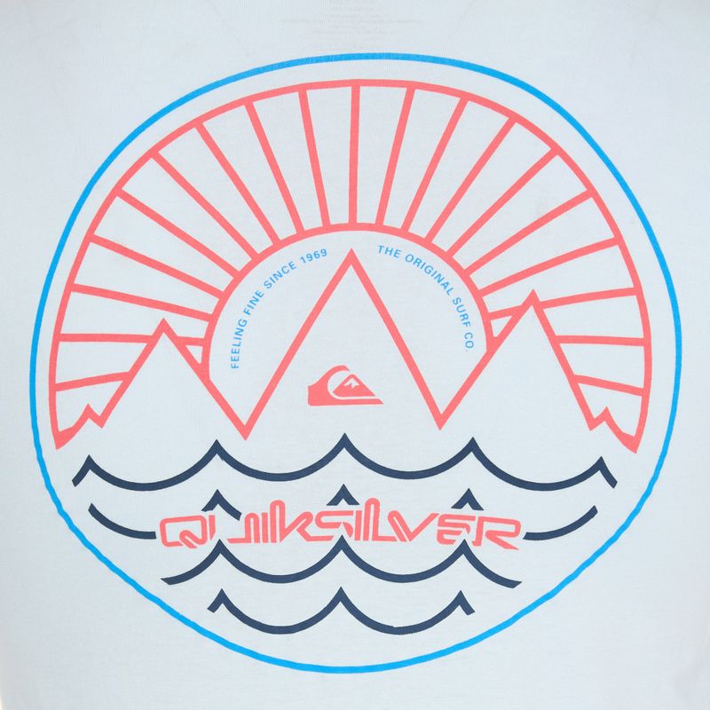 Quiksilver férfi Summit Sunset kék/piros kombinált póló 3