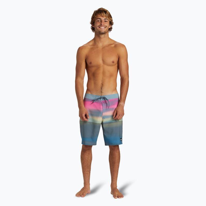 Quiksilver férfi Highline Straight Leg 19" Prism Pink úszónadrág 4