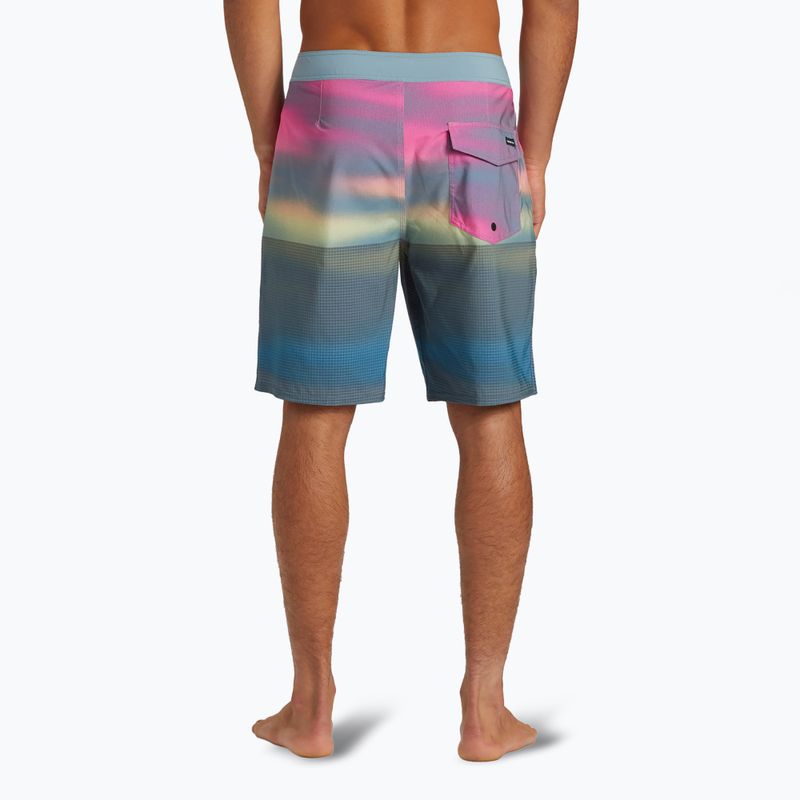 Quiksilver férfi Highline Straight Leg 19" Prism Pink úszónadrág 5