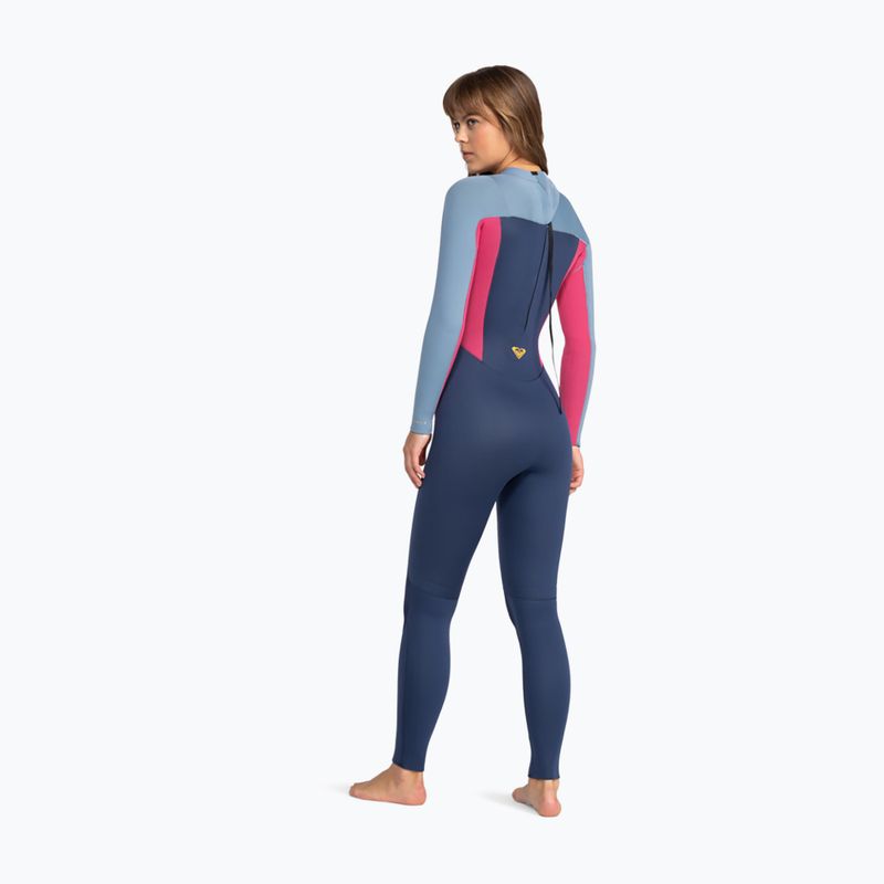 Női neoprén ROXY 4/3 mm Prologue Back Zip GBS dark denim 2