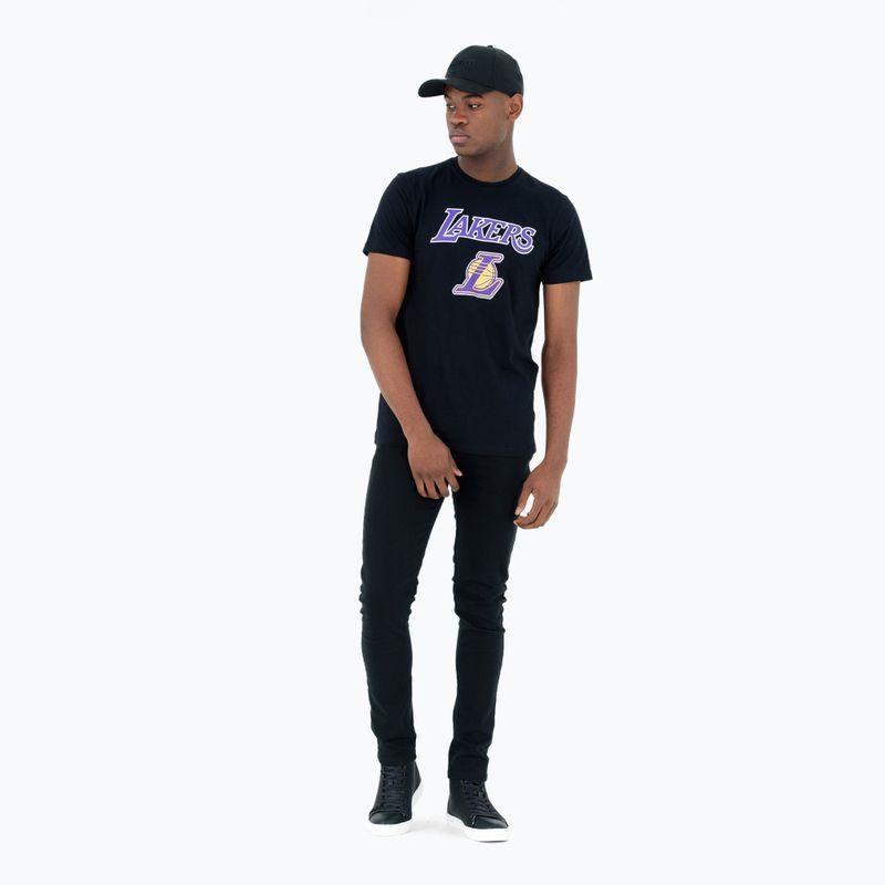 férfi póló New Era NOS NBA Regular Tee Los Angeles Lakers black 2
