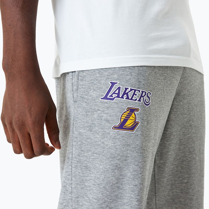 Férfi nadrág New Era NBA Essentials Jogger Los Angeles Lakers grey med 5