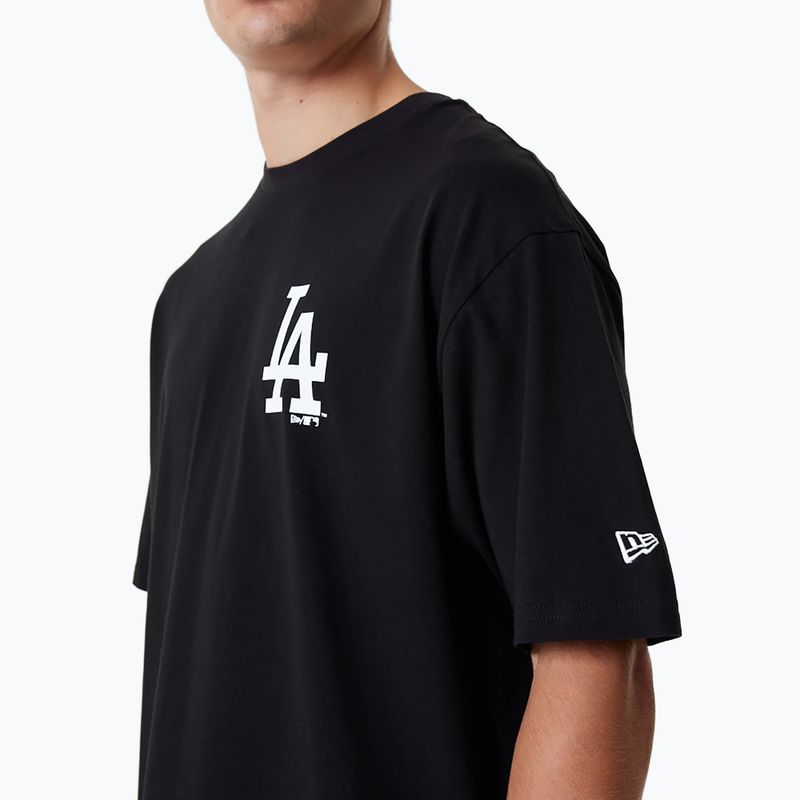 New Era MLB Essentls LC OS Los Angeles Dodgers férfi póló fekete 4