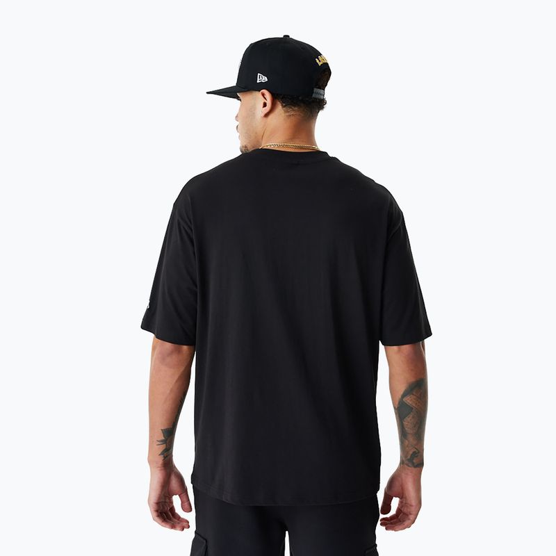 férfi póló New Era Team Script OS Tee Los Angeles Lakers black 2