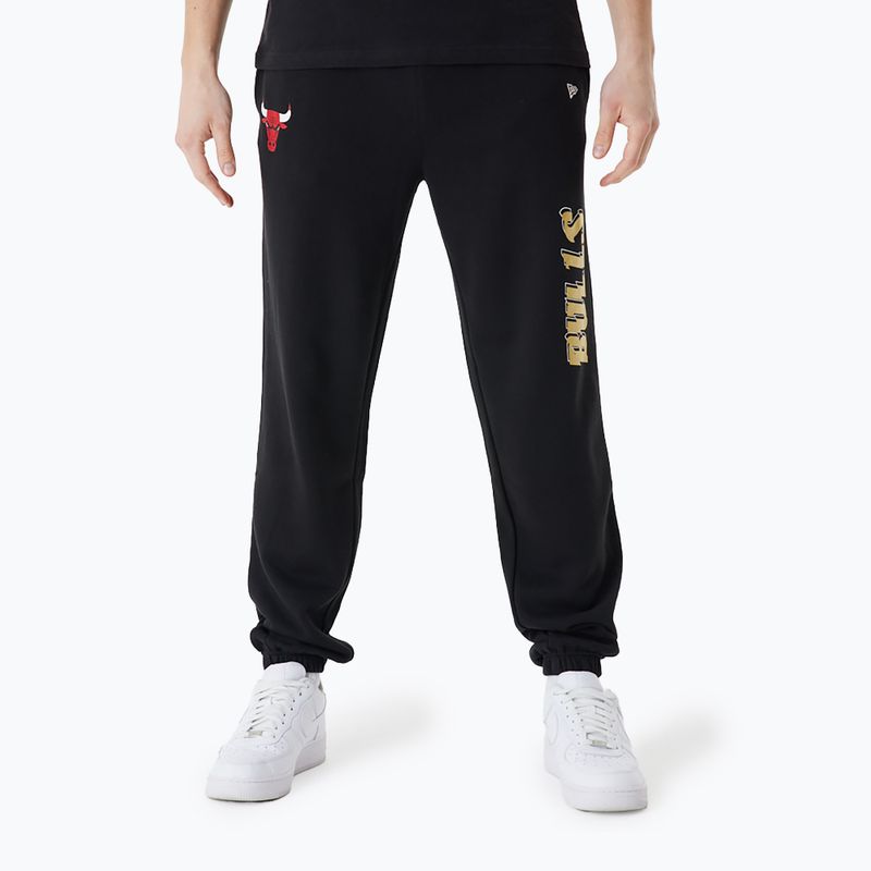 Férfi nadrág New Era NBA Team Script Jogger Chicago Bulls black