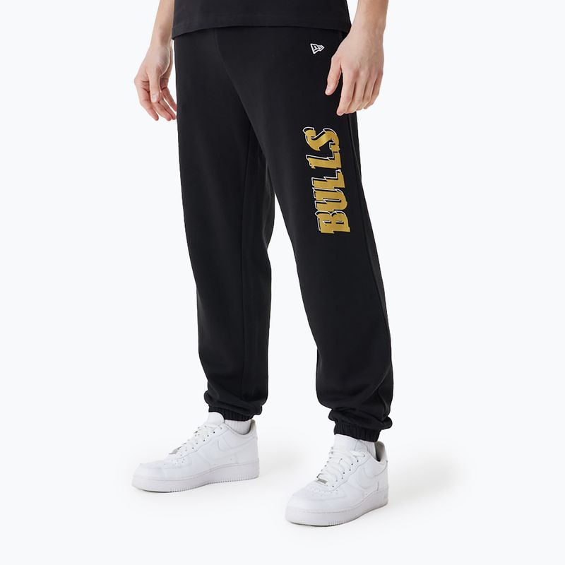 Férfi nadrág New Era NBA Team Script Jogger Chicago Bulls black 2