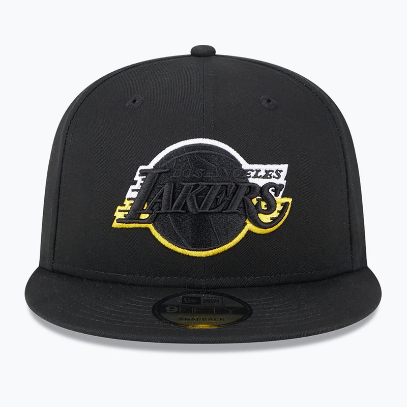 Sapka New Era Split Logo 9Fifty Los Angeles Lakers black 3