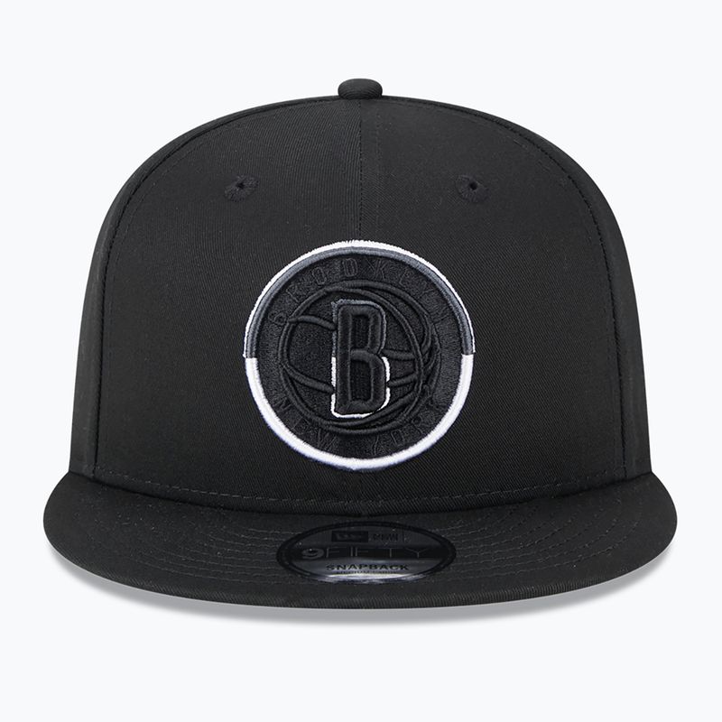 Sapka New Era Split Logo 9Fifty Brooklyn Nets black 3