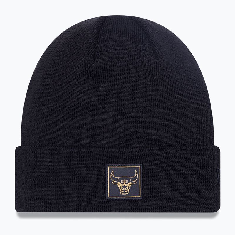 Téli sapka New Era Metalic Badge Cuff Knit Chicago Bulls black